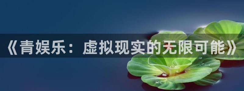 壹号平台注册链接官网下载：《青娱乐：虚拟现实的无限可能》